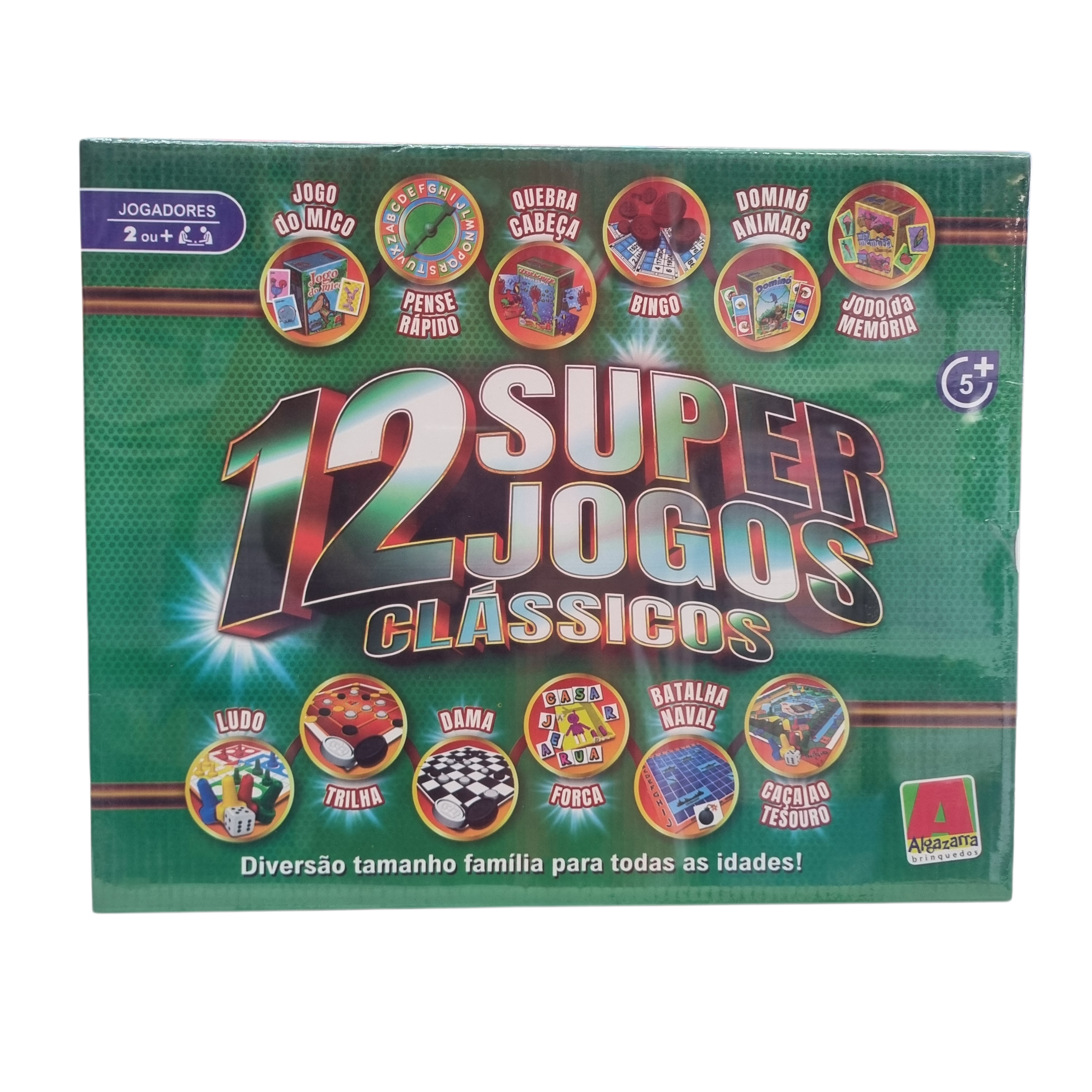 Jogo 12 Super Jogos Clássicos - Algazarra Brinquedos Jogo 12 Super Jogos Clássicos - Algazarra Brinquedos