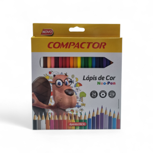 Lápis de Cor Neo-Pen 24 Cores - Compactor