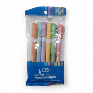 Marca-Texto Lumini Lite 6 Cores Pastel - CiS