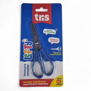 Tesoura Escolar Lefty Sem Ponta - Tris