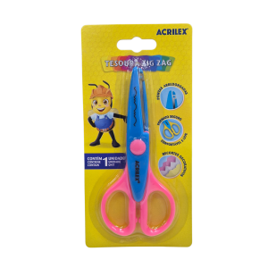 Tesoura Zig Zag Pontas Arredondadas - Acrilex