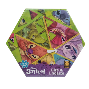 Jogo Educativo Disney Stitch Gire & Encaixe - Grow