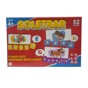 Jogo Educativo Soletrar 52 Peças - Coluna