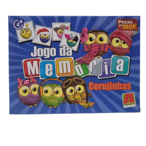Jogo da Memória Corujinhas 24 Peças - Algazarra Brinquedos