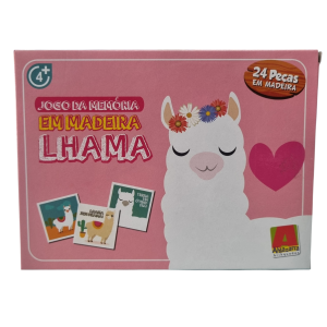 Jogo da Memória Lhama 24 Peças - Algazarra Brinquedos