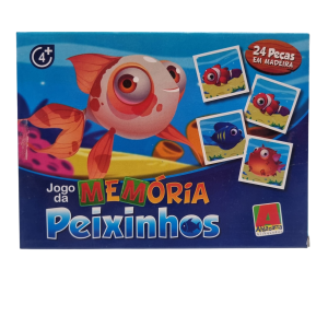 Jogo da Memória Peixinhos 24 Peças - Algazarra Brinquedos