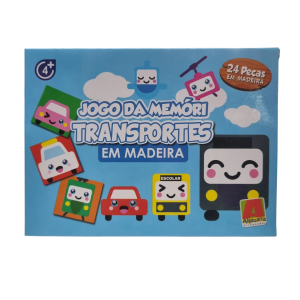 Jogo da Memória Transportes 24 Peças - Algazarra Brinquedos