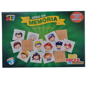 Jogo da Memória das Profissões 30 Peças - Brinquedos Alf