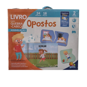 Livro Educativo com Quebra-Cabeça Opostos - TodoLivro