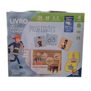 Livro Infantil com Jogo da Memória Profissões - TodoLivro
