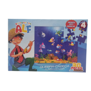 Quebra-Cabeça Fundo do Mar 30 Peças - Brinquedos Alf