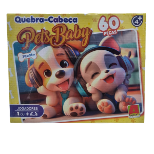 Quebra-Cabeça PetsBaby 60 Peças - Algazarra Brinquedos