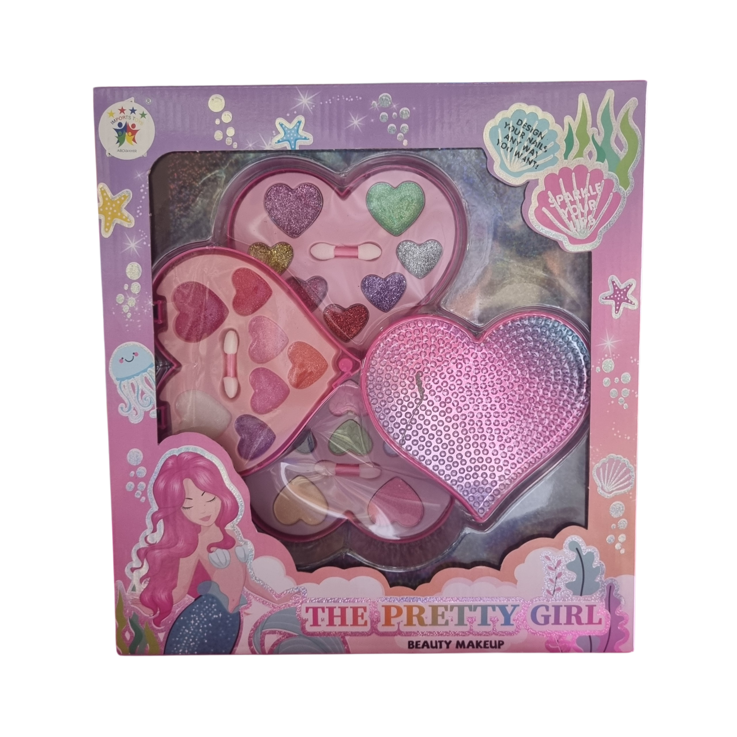 Conjunto Maquiagem de Brinquedo para Bonecas Pretty Girl Kit Beleza Infantil - Import Toys Abou Khir Conjunto Maquiagem de Brinquedo para Bonecas Pretty Girl Kit Beleza Infantil - Import Toys Abou Khir