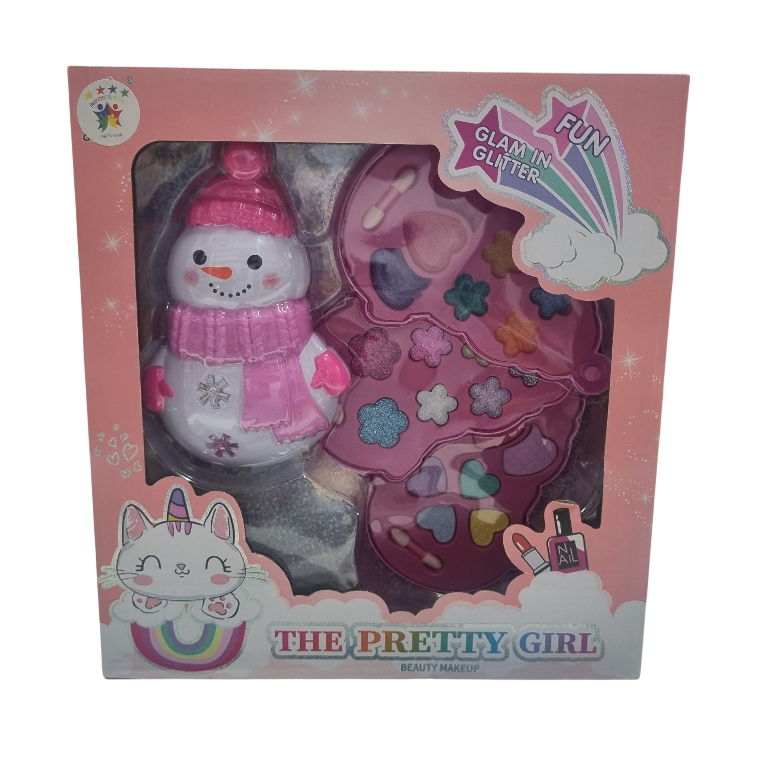Conjunto Maquiagem de Brinquedo para Bonecas Pretty Girl Kit Beleza Infantil - Import Toys Abou Khir Conjunto Maquiagem de Brinquedo para Bonecas Pretty Girl Kit Beleza Infantil - Import Toys Abou Khir