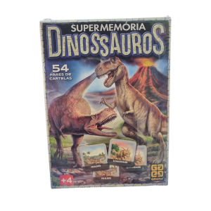 Jogo SuperMemória Dinossauros 54 Pares - Grow