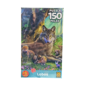 Quebra-Cabeça Lobos 150 Peças - Grow