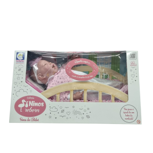 Boneca Bebê Ninos Reborn Sons de Bebê com Som Realista - Cotiplás