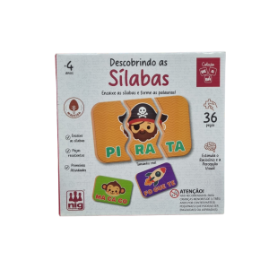 Jogo Educativo Descobrindo as Sílabas 36 Peças - Nig Brinquedos
