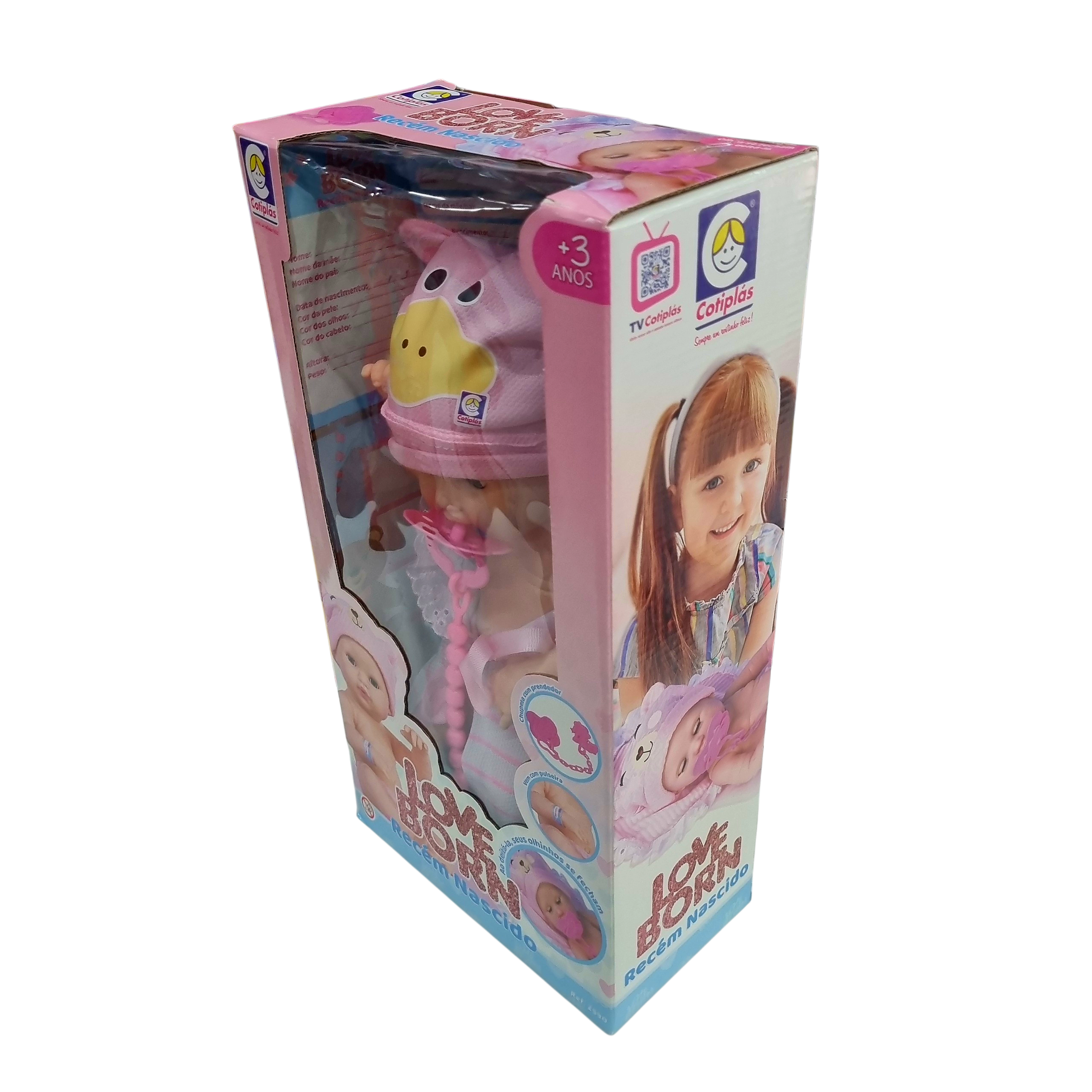Boneca Love Born Recém Nascido com Acessórios - Cotiplás Boneca Love Born Recém Nascido com Acessórios - Cotiplás