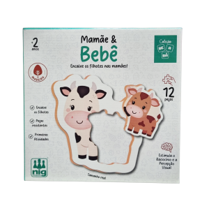 Jogo Didático Mamãe e Bebê - Nig Brinquedos