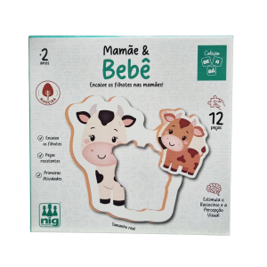 Jogo Didático Mamãe e Bebê - Nig Brinquedos