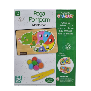 Jogo Educativo Crescer Pega Pompom - Nig Brinquedos