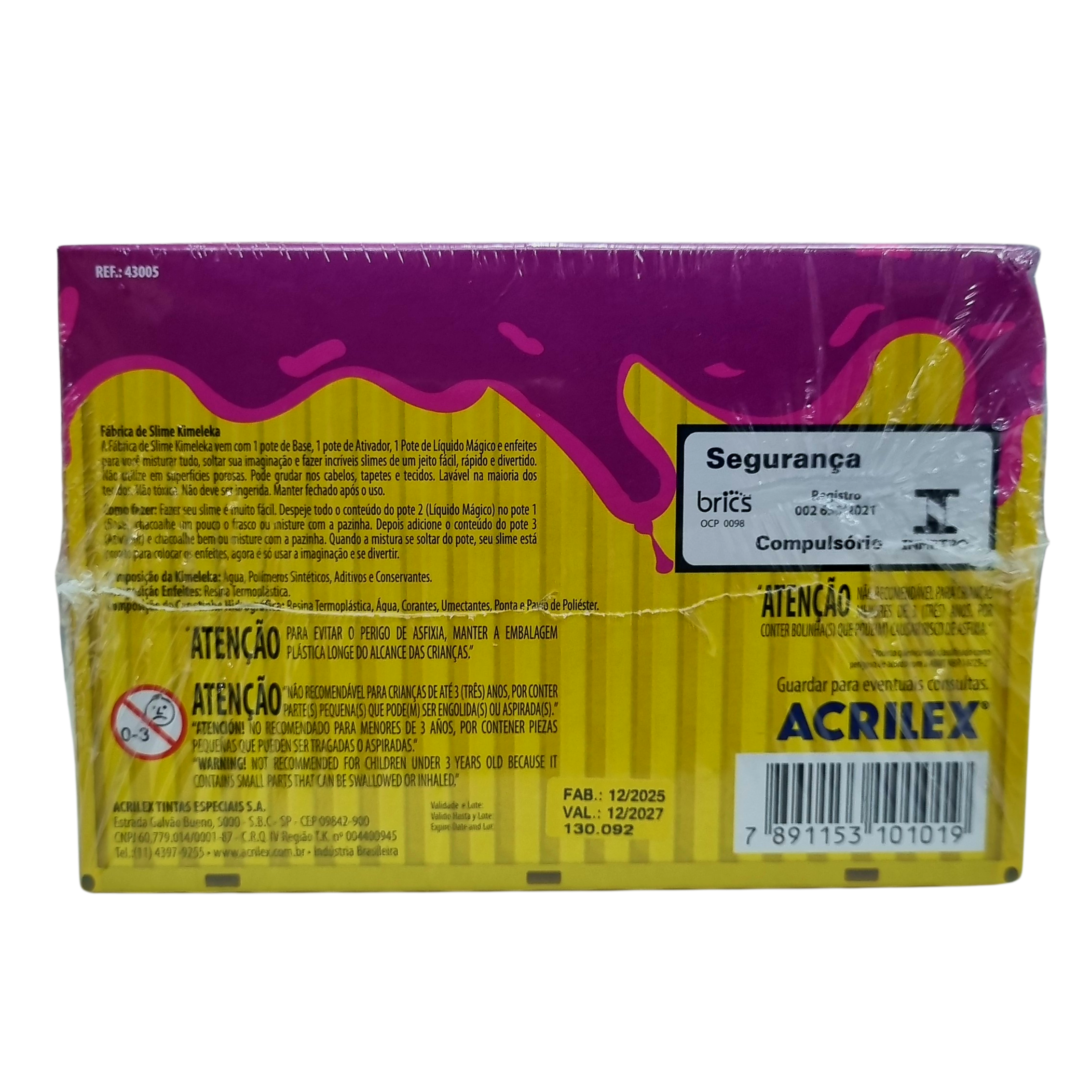 Kit Fábrica de Slime Kimeleka Infantil - Acrilex Kit Fábrica de Slime Kimeleka Infantil - Acrilex