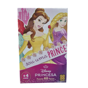 Puzzle Quebra-Cabeça Disney Princesa 60 Peças - Grow