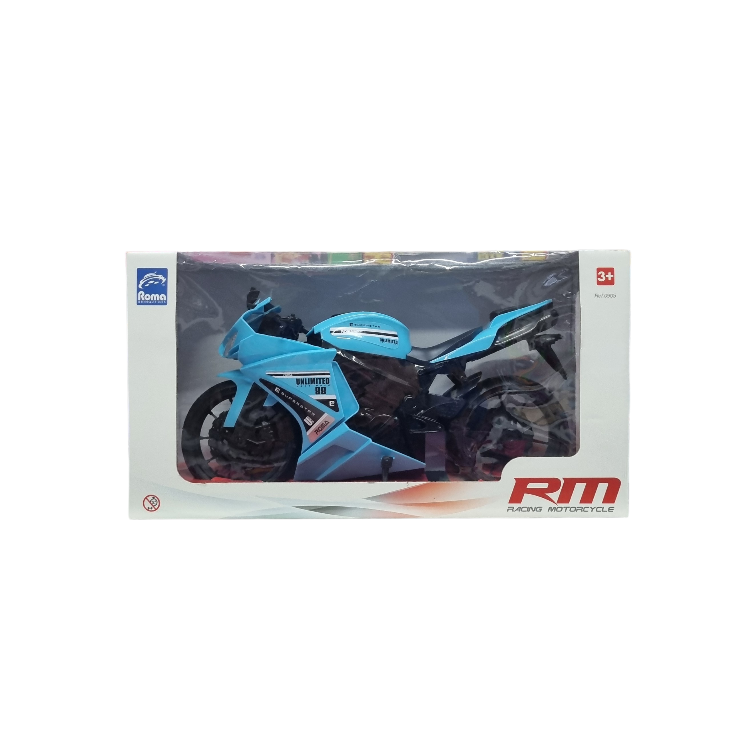 Moto de Brinquedo Racing Motorcycle - Roma Brinquedos Moto de Brinquedo Racing Motorcycle - Roma Brinquedos