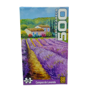 Puzzle Quebra-Cabeça 500 Peças Campos de Lavanda - Grow