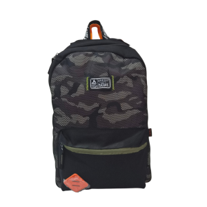 Mochila Escolar Masculina Camuflada Dupla Face com Bolso Frontal - Fuseco