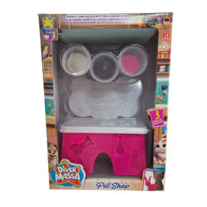 Kit Massinha Pet Shop Diver Massa com Animais e Acessórios - Diver Toys