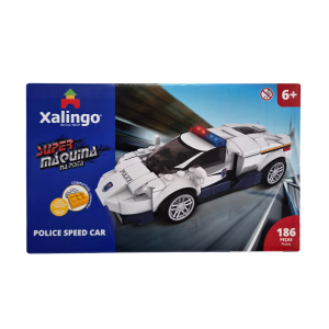 Blocos de Montar Police Speed Car Super Máquinas 186 Peças - Xalingo