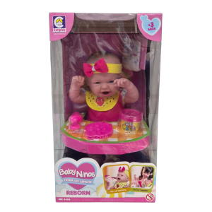 Boneca Baby Ninos Hora do Lanche com Acessórios - Cotiplás