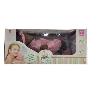 Boneca Bebê Real com Certidão de Nascimento Infantil - Roma Brinquedos