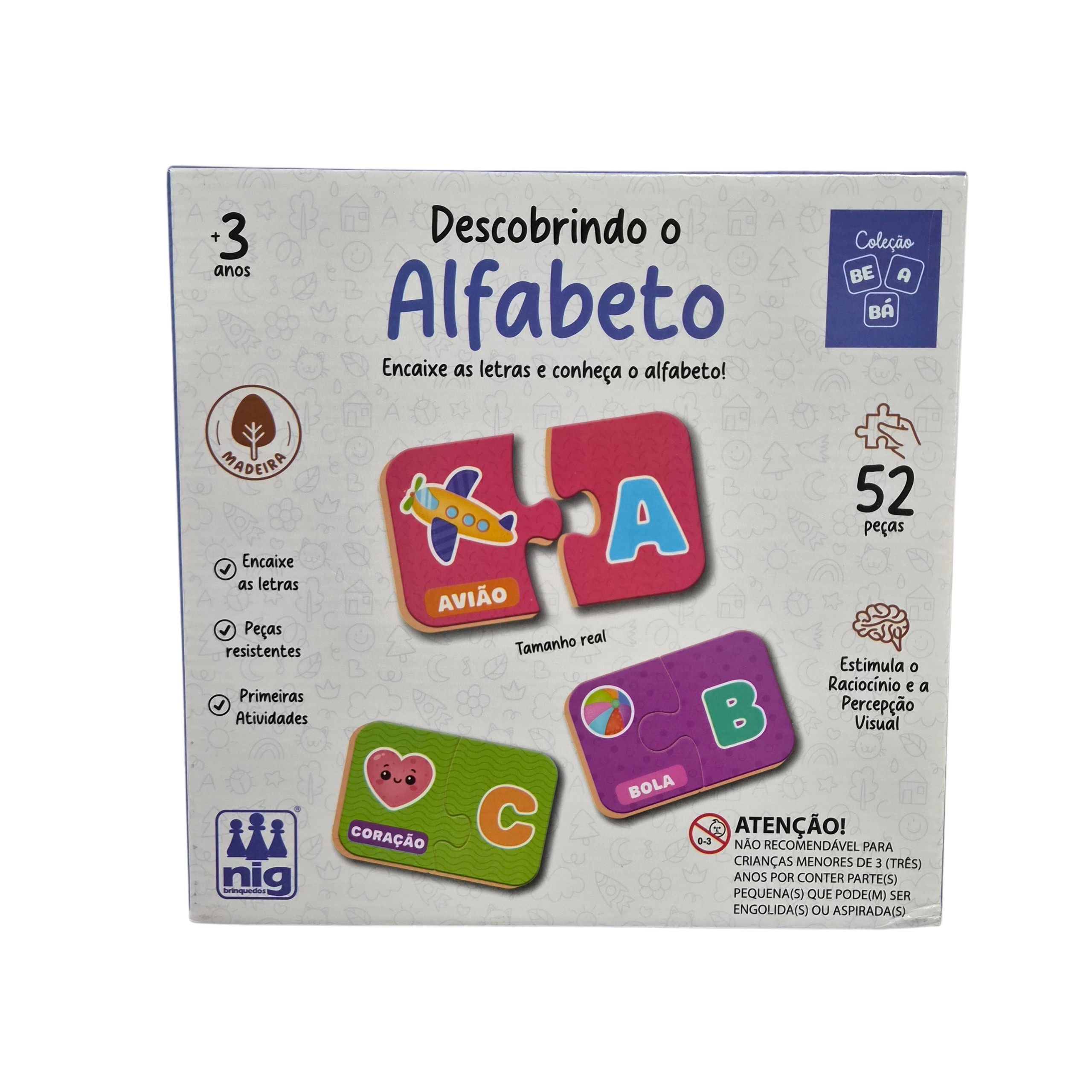 Jogo Didático Descobrindo o Alfabeto - Nig Brinquedos Jogo Didático Descobrindo o Alfabeto - Nig Brinquedos
