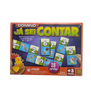 Jogo Dominó Já Sei Contar Educativo - Grow