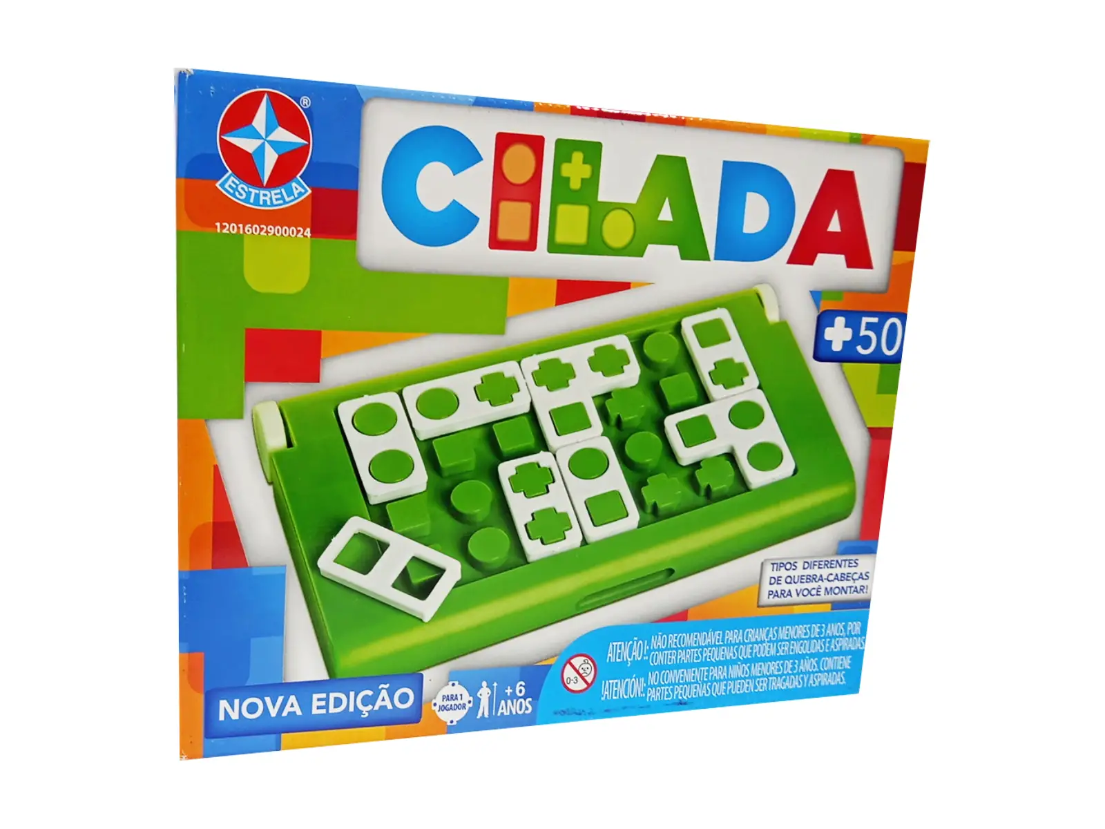 Jogo Cilada Estrela Crie seu próprio quebra-cabeça encaixando as peças no tabuleiro, superdivertido!