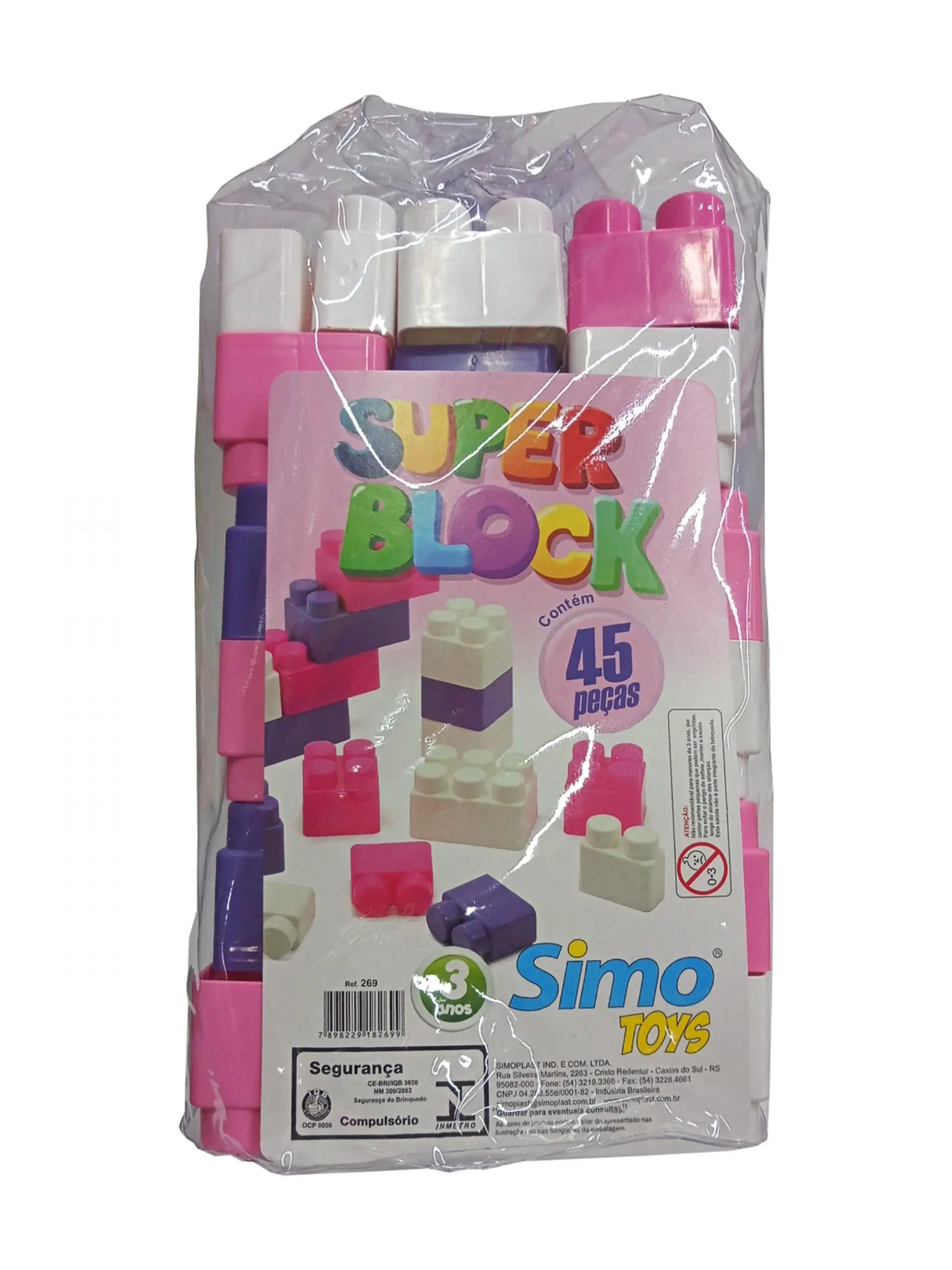 Blocos de Montar Super Block com 140 Peças - Simo Toys, para montar e se divertir