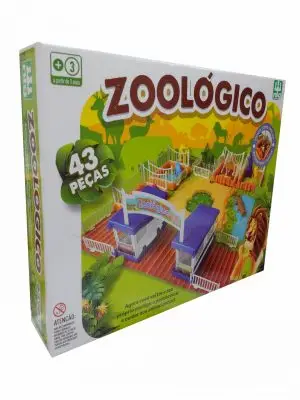 Jogo Zoológico 43 Peças - Nig Brinquedos