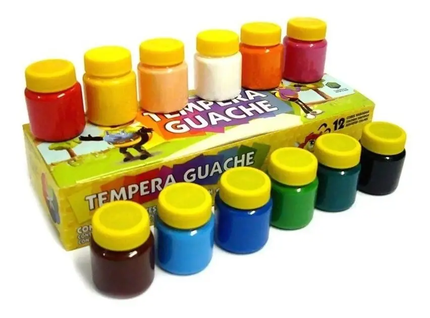 Tempera Guache 12 Cores - Acrilex