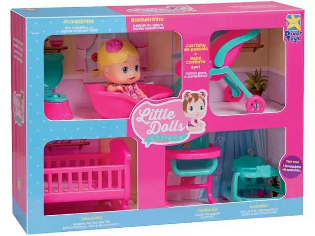 Boneca Little Dolls Casinha – Diver Toys