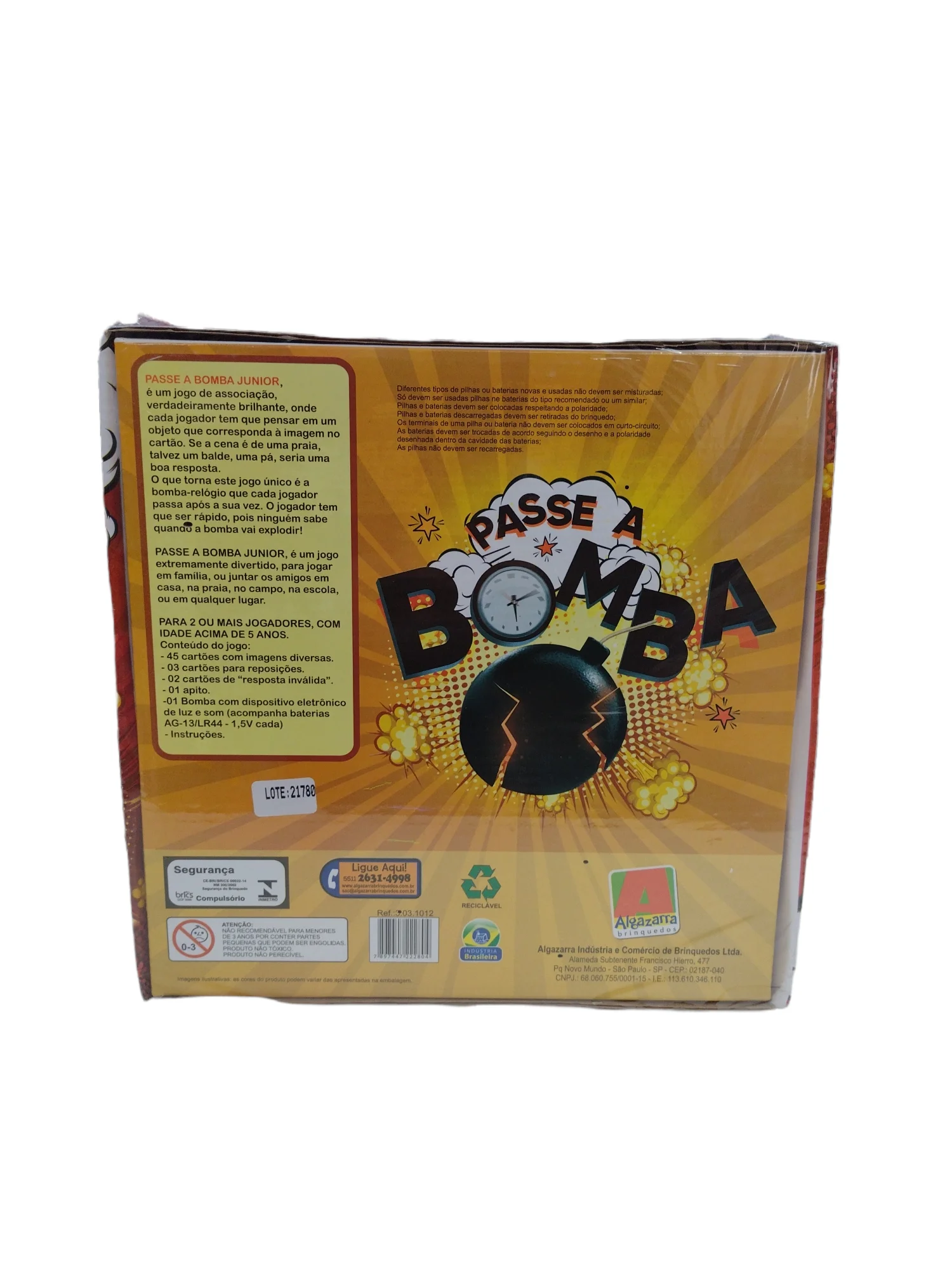 Jogo Passe a Bomba – Algazarra