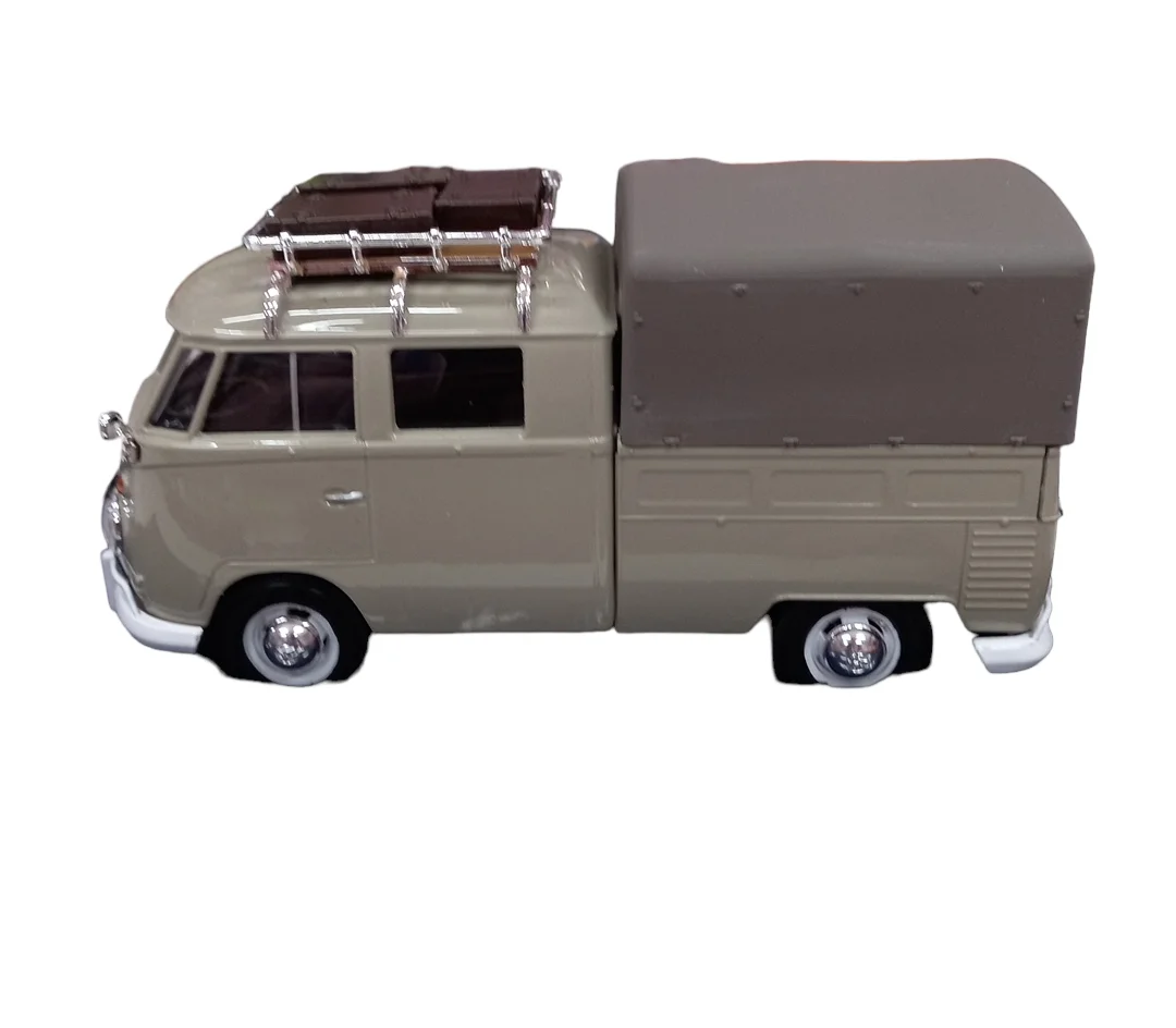Miniatura Volkswagen Type 2 Pickup w/roof rack+suit case+tarpaulin cover – Motor Max