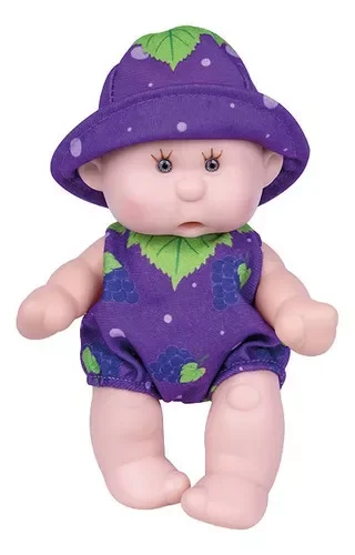 Boneca Bebê Uva Com Cheirinho Fruit Baby - Super Toys
