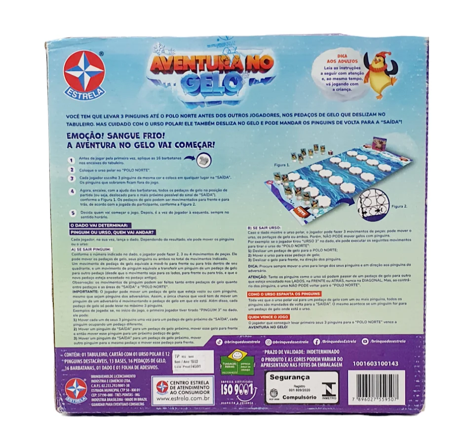 Jogo de Tabuleiro Aventura No Gelo - Estrela Jogo de Tabuleiro Aventura No Gelo - Estrela