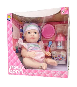 Boneca New Born Brincar De Papinha - Diver Toys