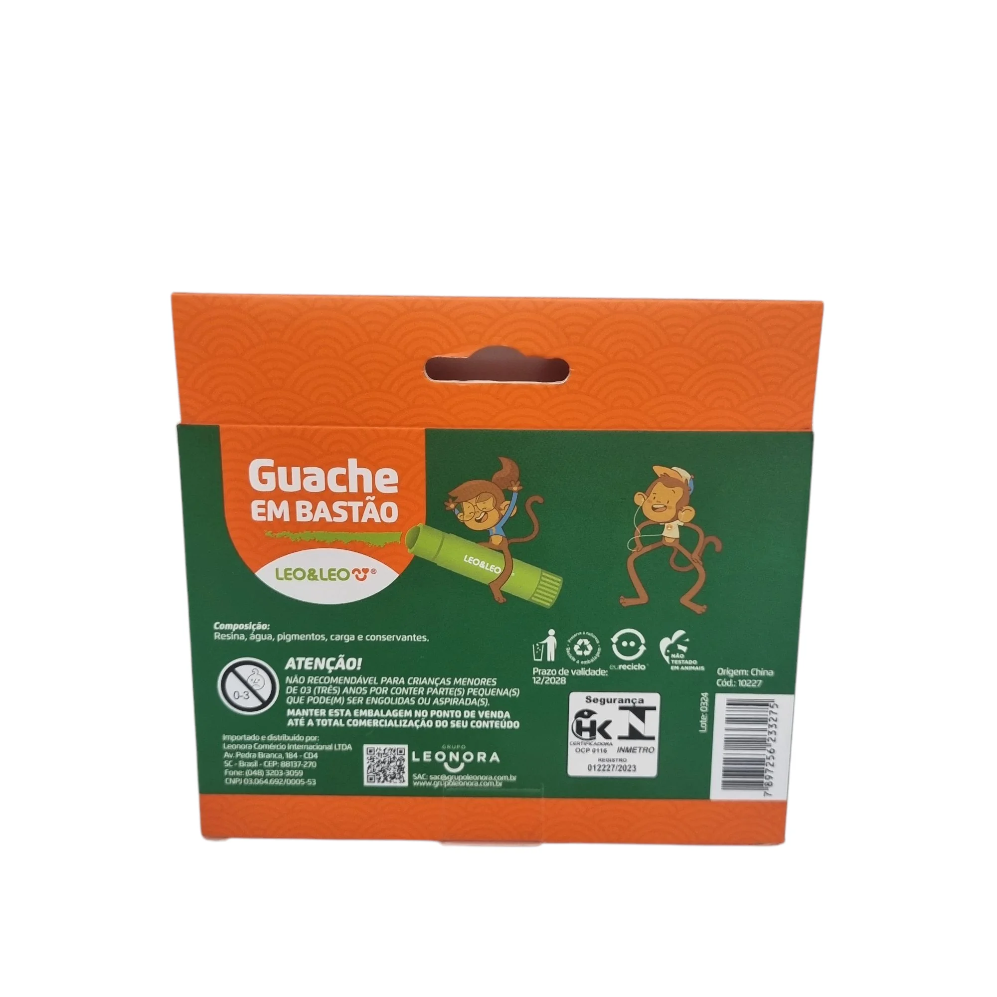 Guache em Bastão 6 Cores - Leo & Leo