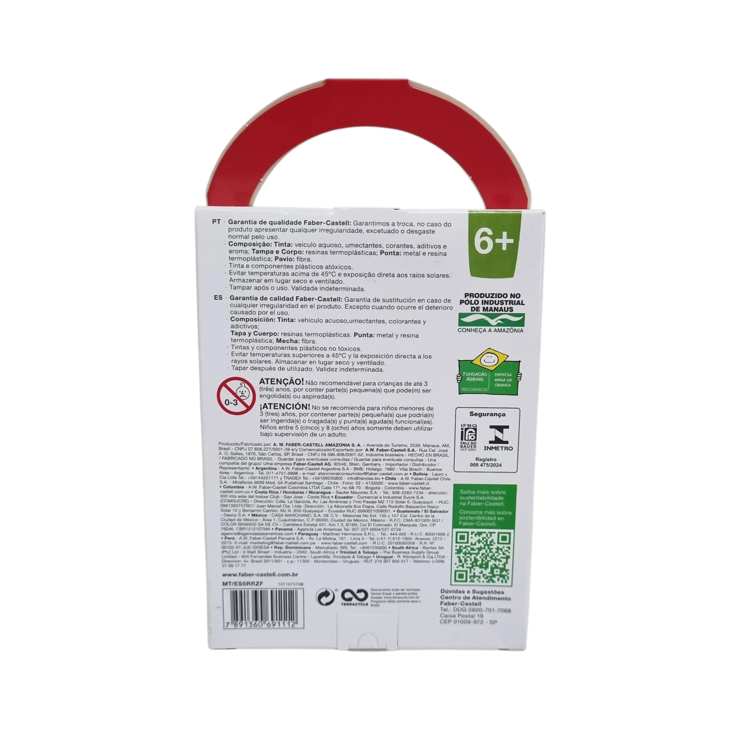 Marca Texto Grifpen com Cheirinho 5 Cores - Faber-Castell Marca Texto Grifpen com Cheirinho 5 Cores - Faber-Castell