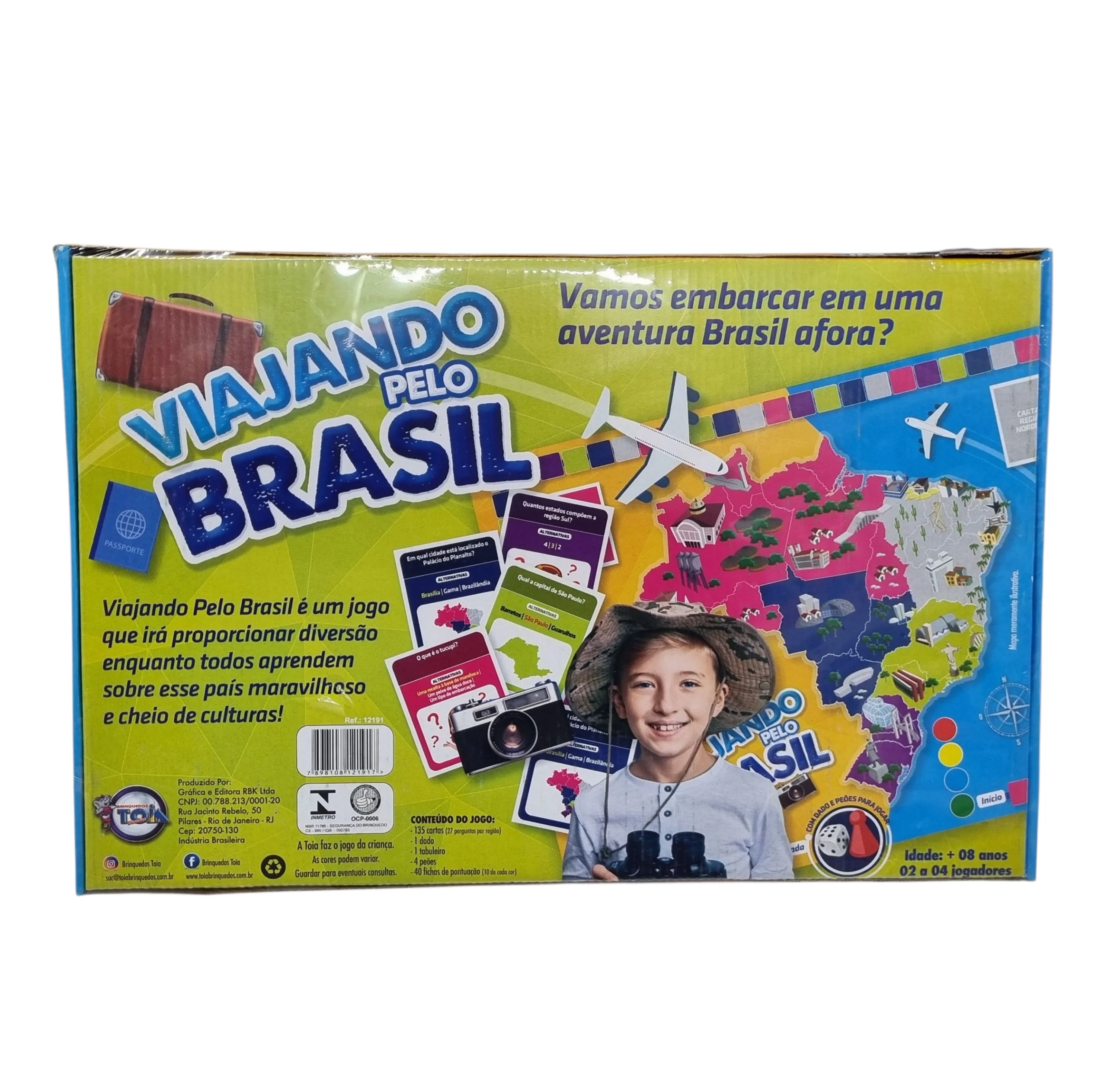 Jogo Viajando Pelo Brasil - Toia Brinquedos